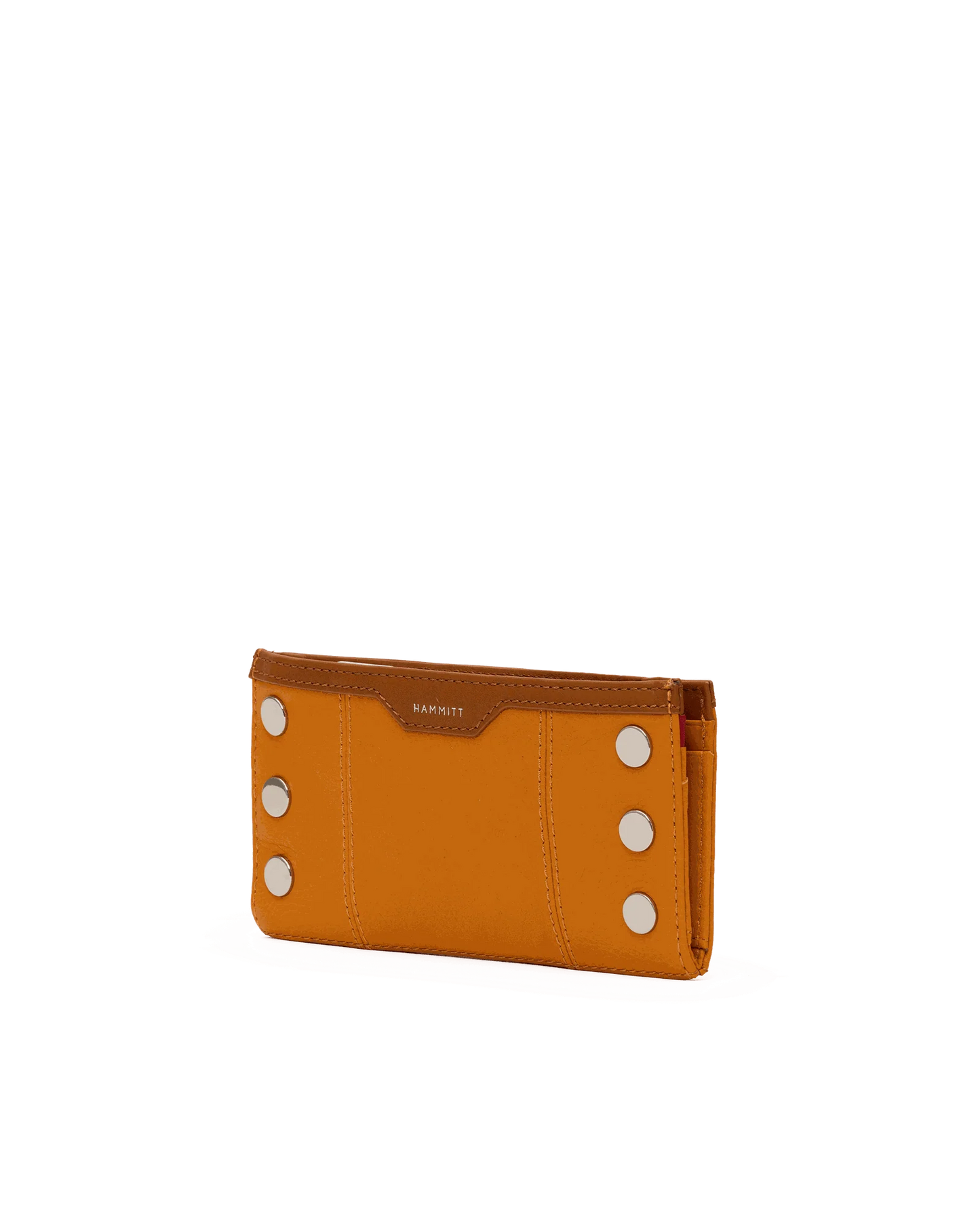 110 North Wallet in Tailored Tangerine/Silver