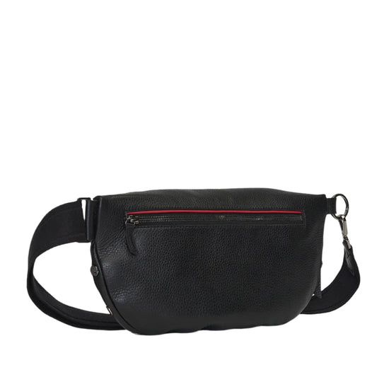 CHARLES CROSSBODY LG in Black/Gunmetal