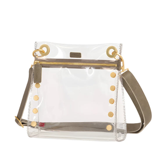 TONY MED Handbag in Clear Pewter/Gold