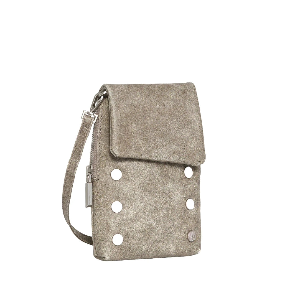 VIP MOBILE Compact Handbag in Pewter/Silver