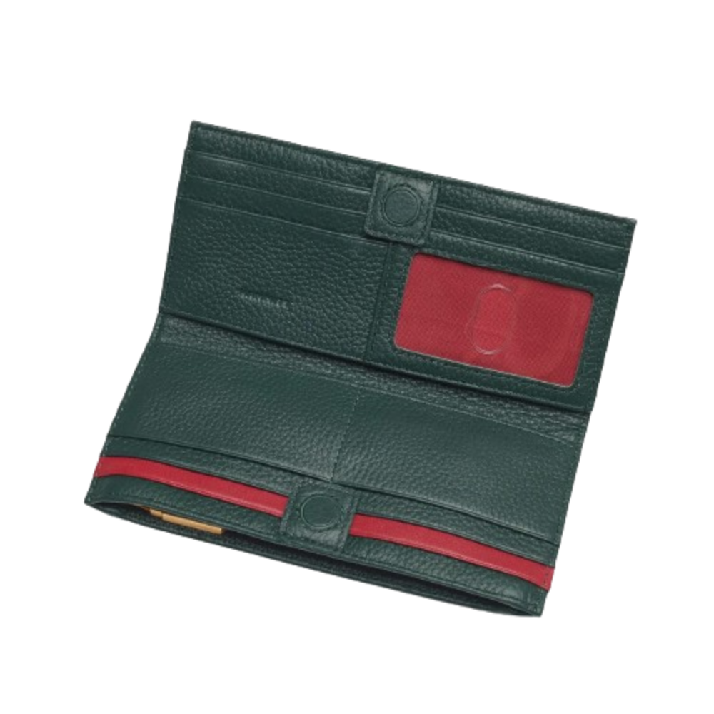 110 NORTH Wallet in Grove Green/Gold