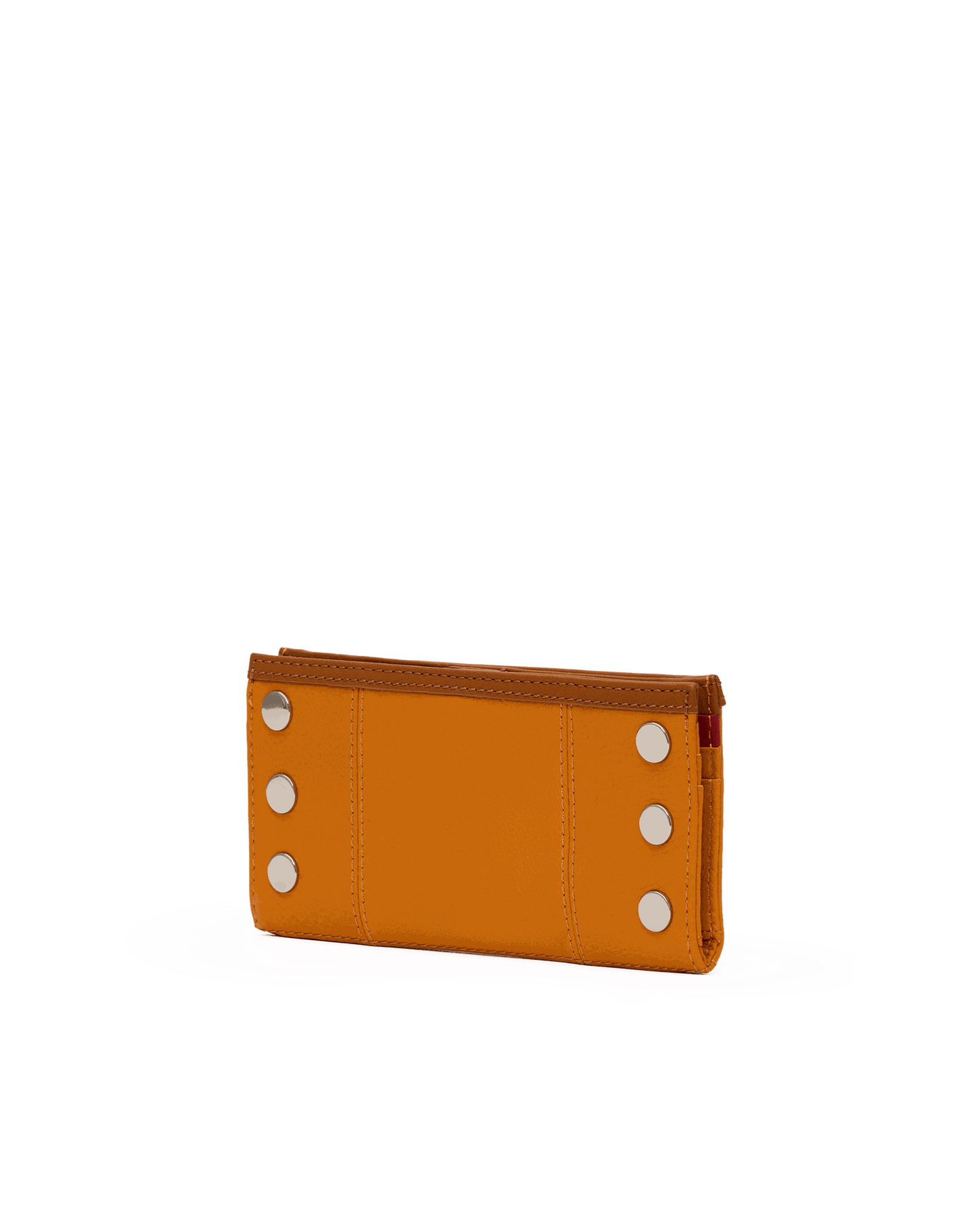 110 North Wallet in Tailored Tangerine/Silver