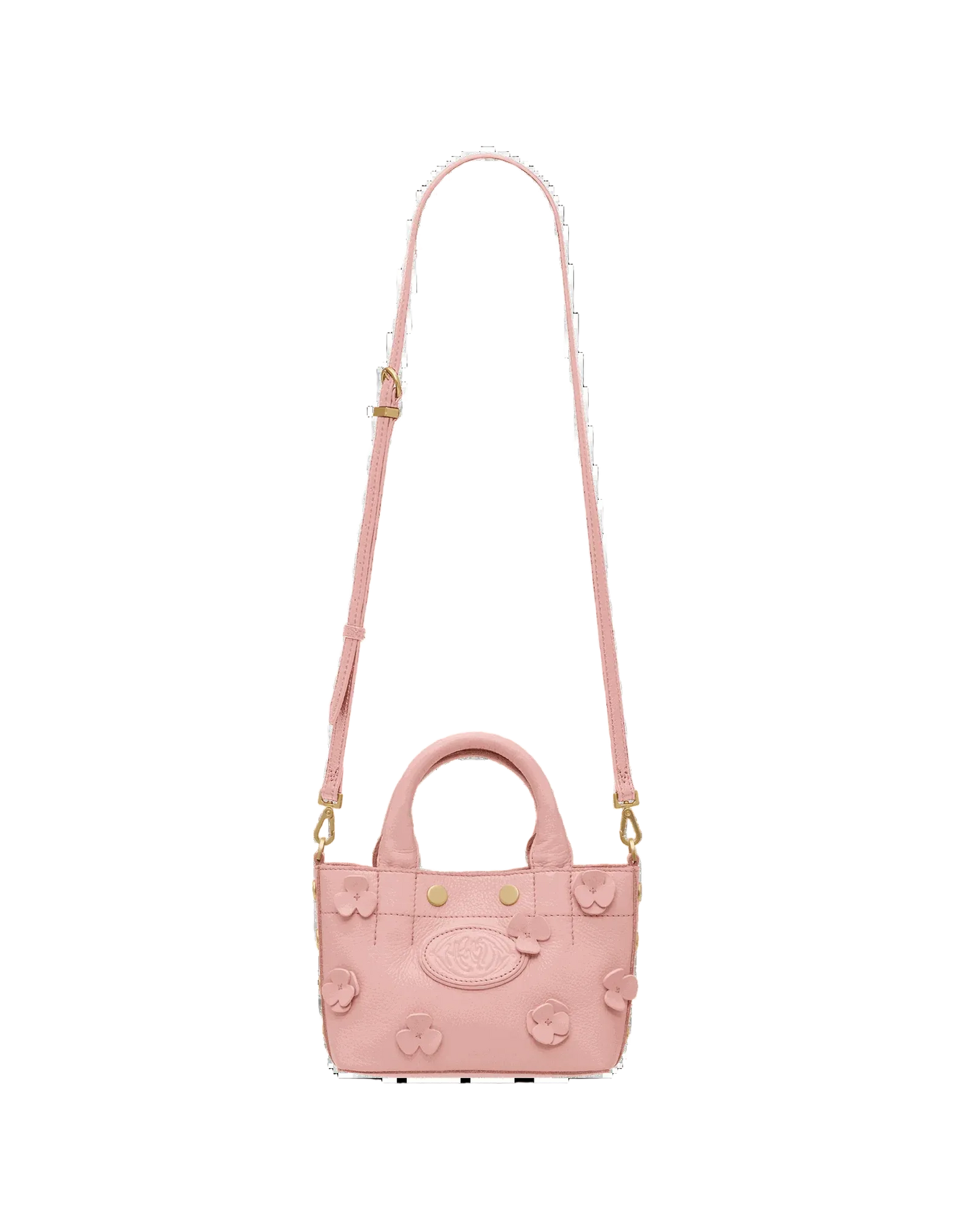 Olympia Tote Mini in Flamingo Floral/Gold