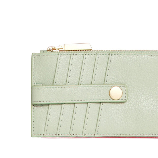 210 WEST ID Wallet in Cypress Sage/ Gold