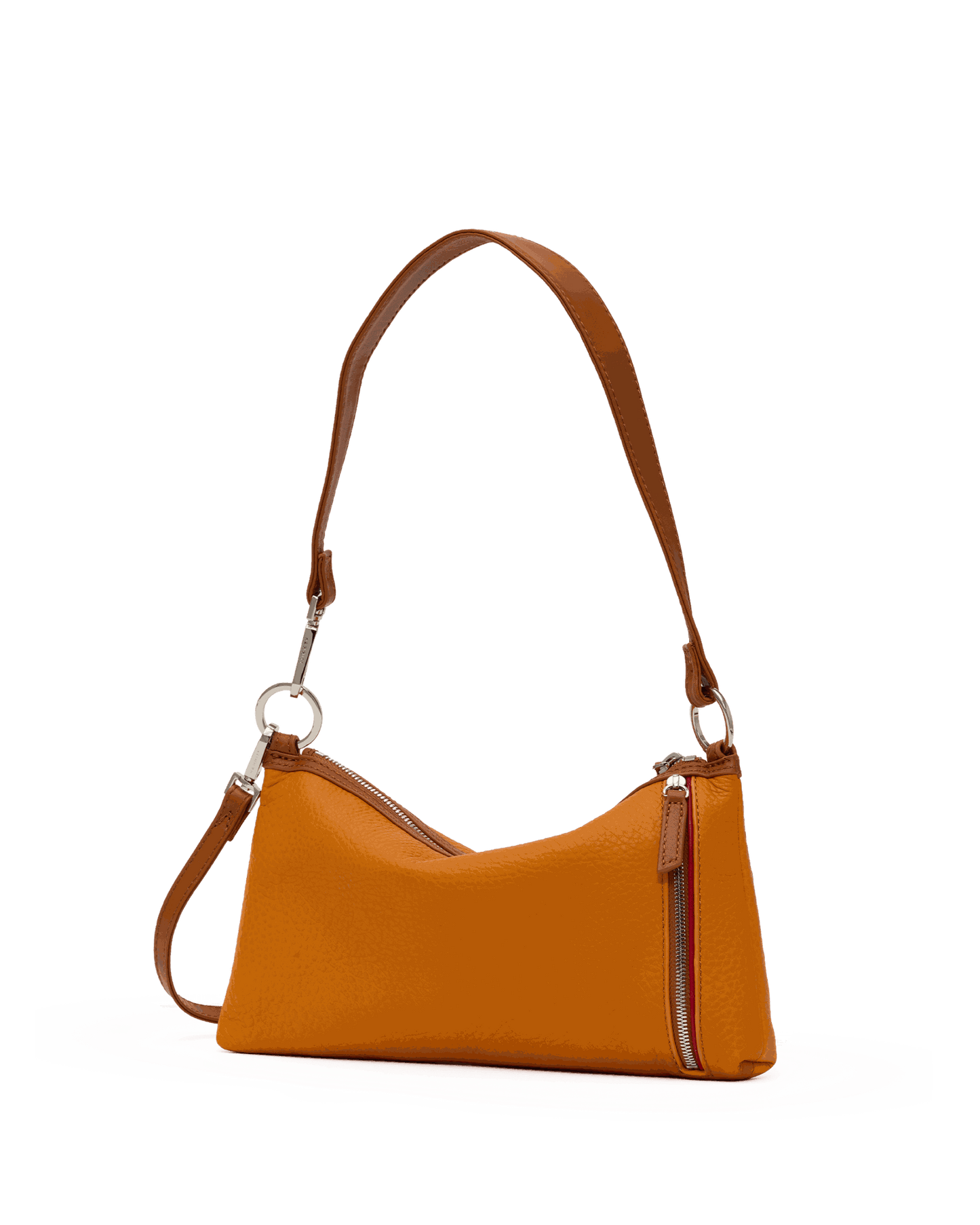 Kyle Sml Handbag in Tailored Tangerine/Silver