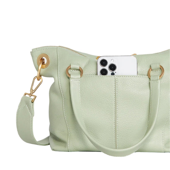 DANIEL MED Handbag in Cypress Sage/ Gold