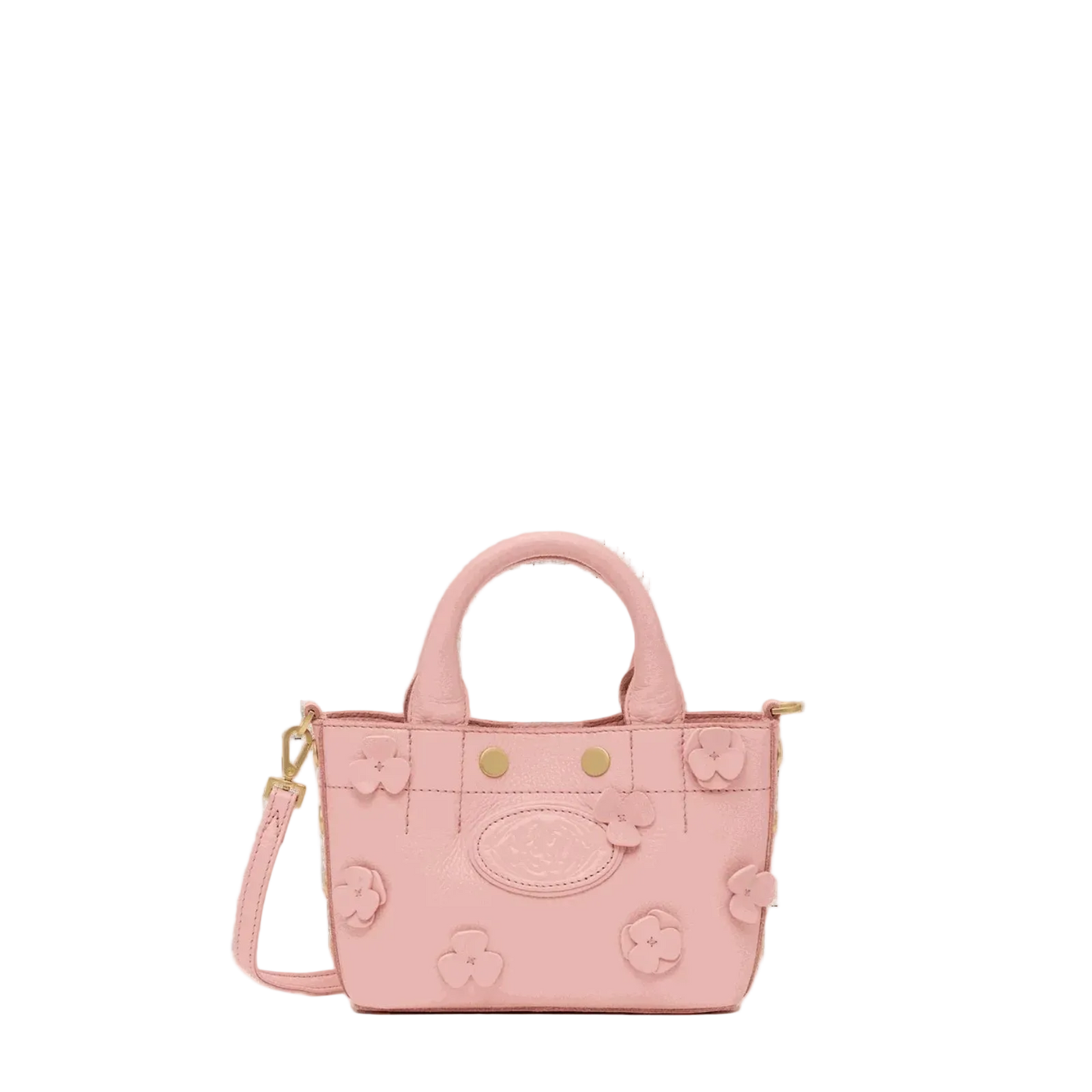 Olympia Tote Mini in Flamingo Floral/Gold