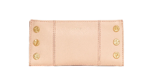 110 NORTH Bifold Wallet in Pink Champagne/ Gold