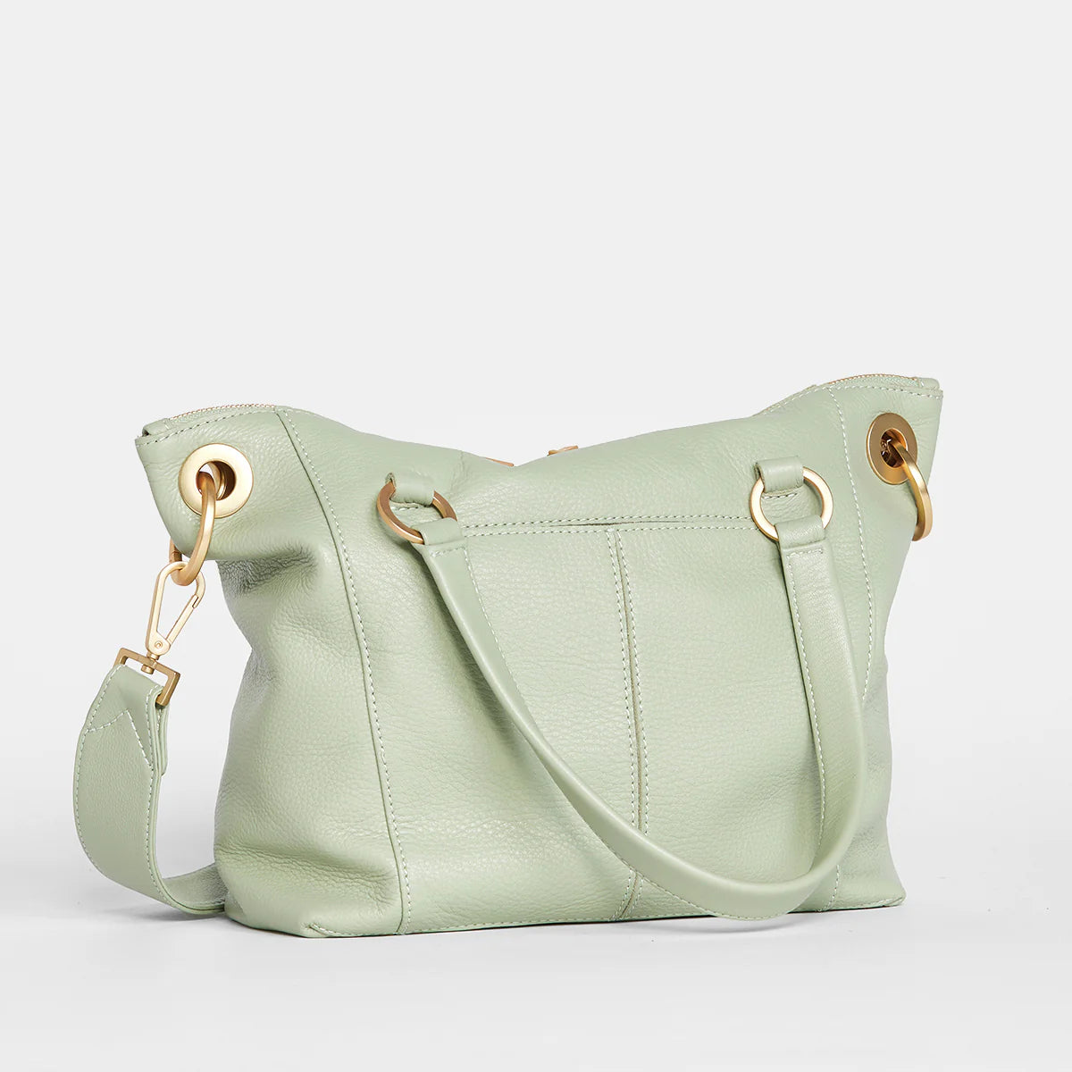 DANIEL MED Handbag in Cypress Sage/ Gold