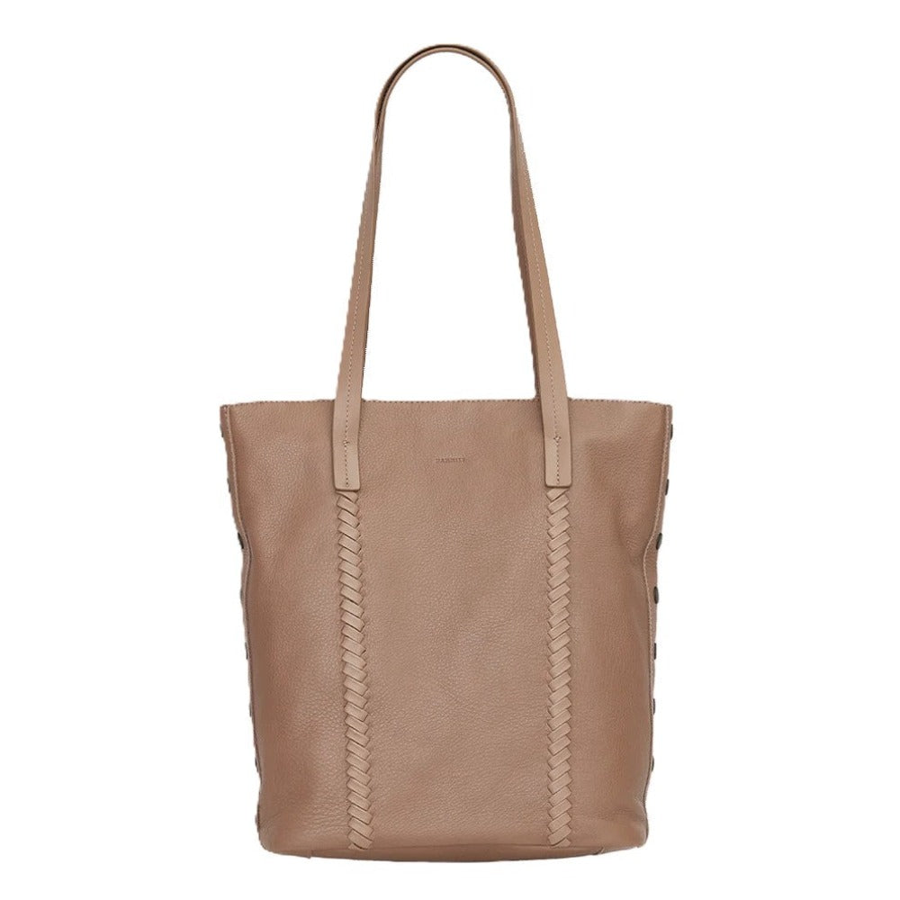 ADDIE Tote in Echo Taupe/ Bronze