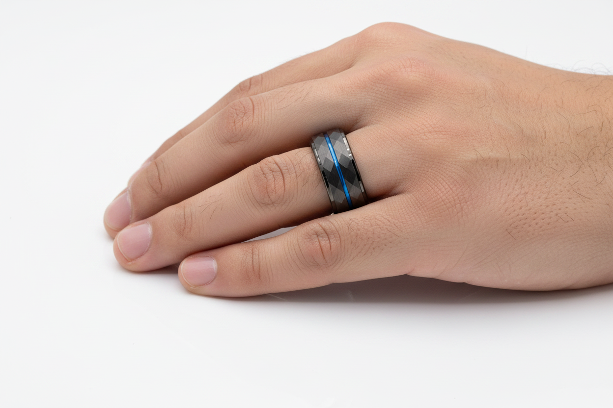 Men's Left Hand with TG-076 Ring