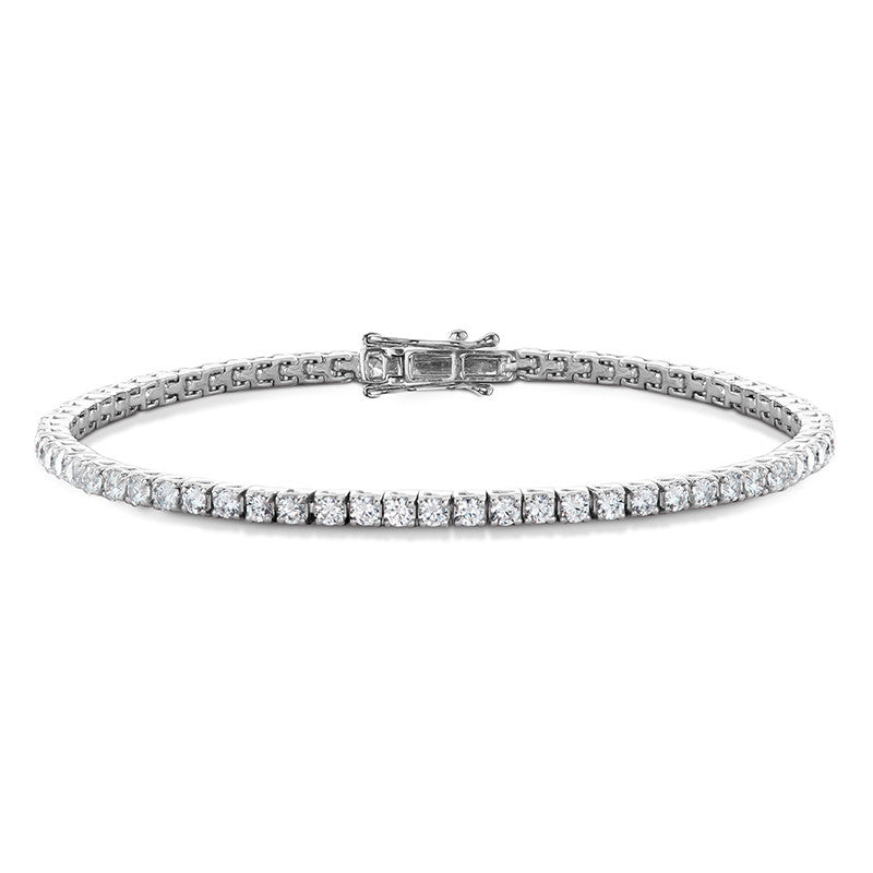 3.0 ct Lab-Grown Diamond Tennis Bracelet in 14KW