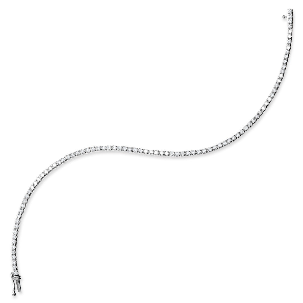 3.0 ct Lab-Grown Diamond Tennis Bracelet in 14KW