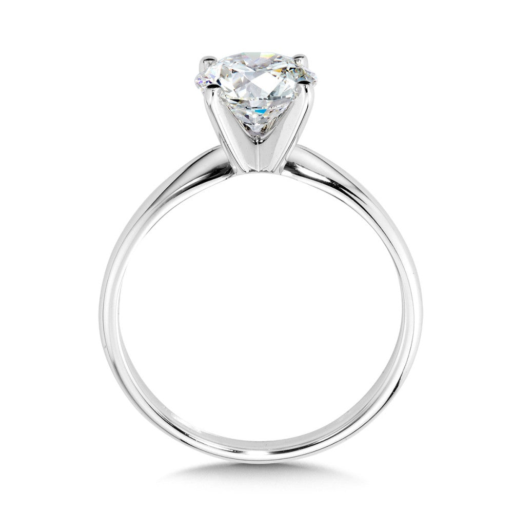 2.0 ct Round Lab Diamond Solitaire Engagement Ring in 14KW