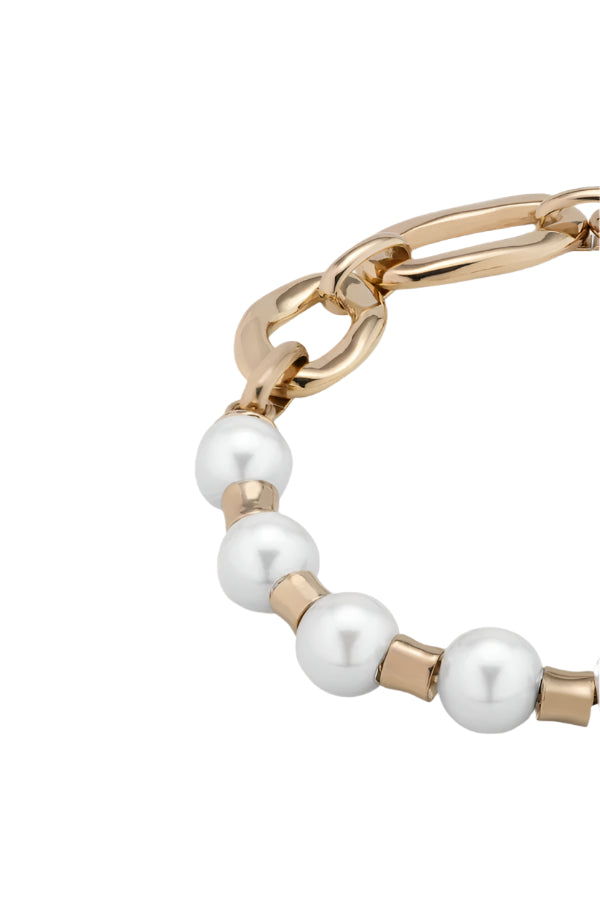 PEARL & MATCH Bracelet in Gold/White