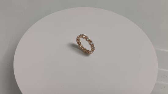 Load and play video in Gallery viewer, Custom Diamond Eternity Band – 14K Rose Gold, 1.60 CTW
