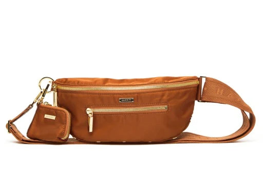 Charles Crossbody Med in Amber Nylon