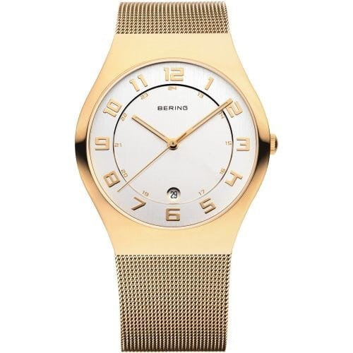 Unisex Classic Polished Gold w/ Gold Milanese Strap