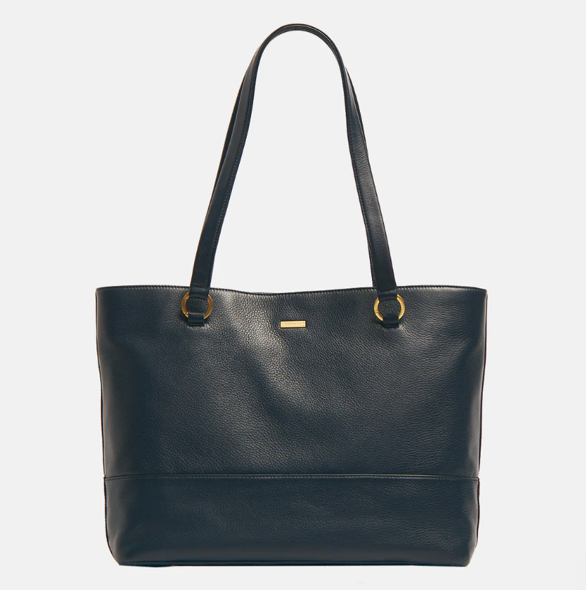 Load image into Gallery viewer, ANDERSEN Tote in Navy Tides/ Gold
