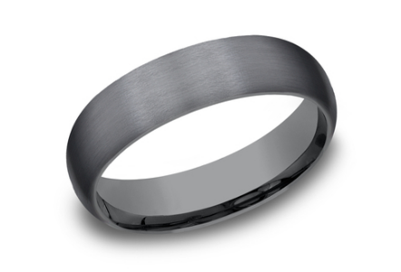 Load image into Gallery viewer, Benchmark 6mm Dark Tantalum Comfort Fit Wedding Band with Satin Finish
