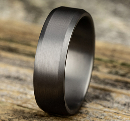 Load image into Gallery viewer, Benchmark 7mm Tantalum Comfort Fit Wedding Band with Satin Finish and Slightly Beveled Edges

