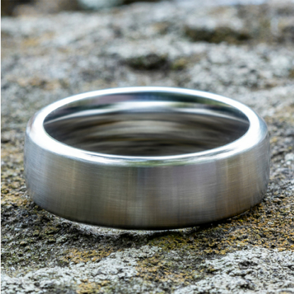 7.5mm Cobalt Comfort Fit Wedding Band with Satin Finish