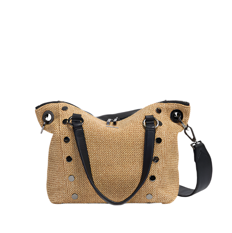 DANIEL MED Handbag in Chapparral Raffia