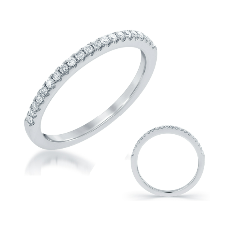 Load image into Gallery viewer, S. KASHI 14k White Gold Diamond Band
