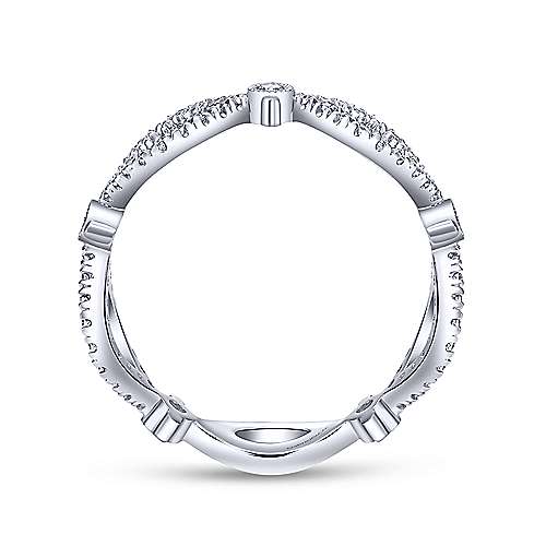 Gabriel & Co Stackable Freeform Diamond Ring