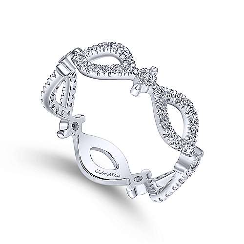 Gabriel & Co Stackable Freeform Diamond Ring