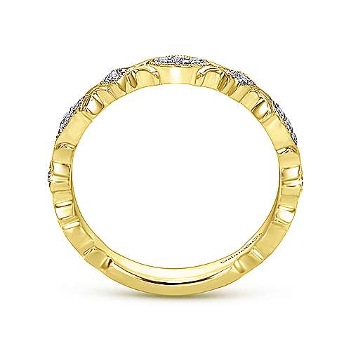 Gabriel & Co 14k Yellow Gold Geometric Stackable Ring