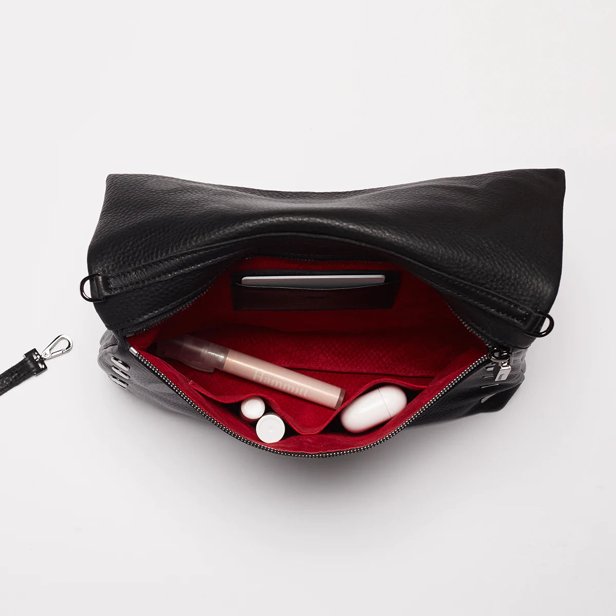 VIP LRG Oversized Crossbody Clutch in Black/Gunmetal