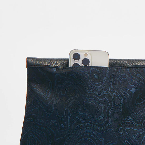 Load image into Gallery viewer, VIP MED Crossbody Clutch in Satin Tides/Gold
