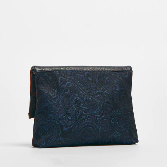 Load image into Gallery viewer, VIP MED Crossbody Clutch in Satin Tides/Gold

