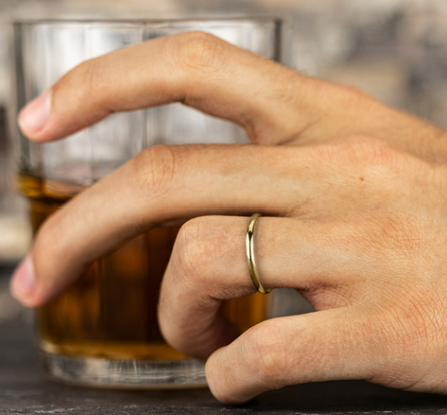 2.5mm Dome Comfort Fit Wedding Band in 14K Gold