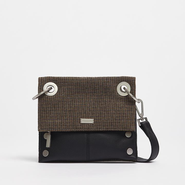 MONTANA REV SML Handbag in Edison Houndstooth/ Silver