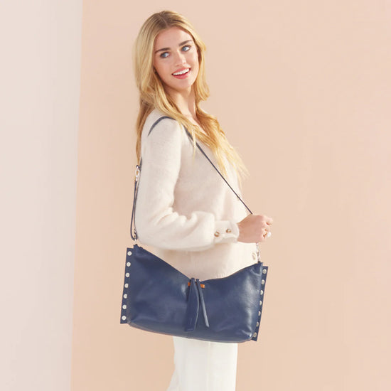 MR. G Shoulder Bag in Indigo Navy/ Silver