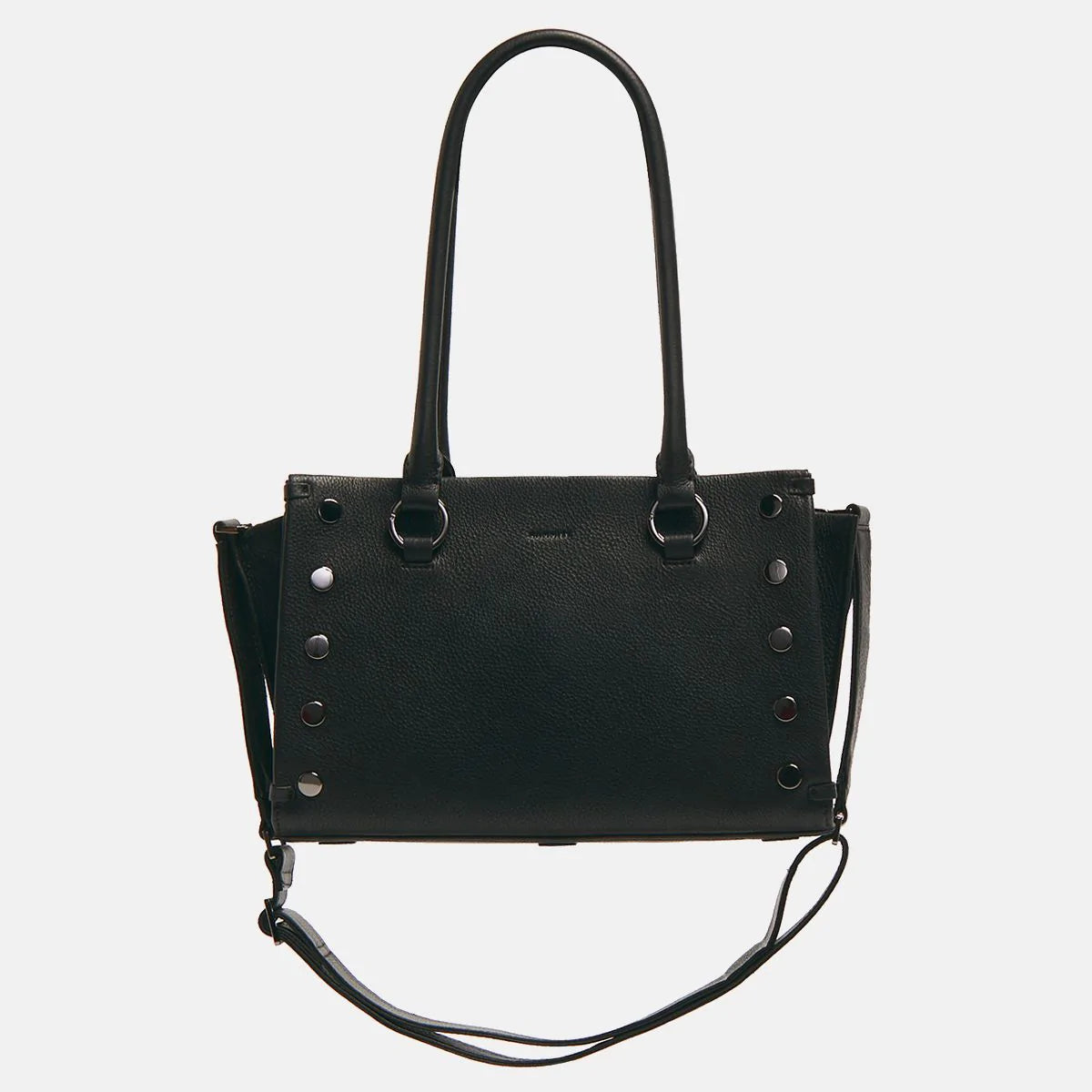ALLEN MED Shoulder Bag in Black/ Gunmetal