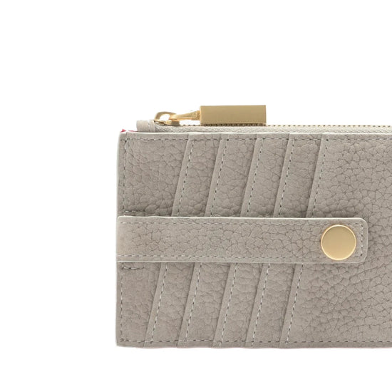 210 WEST Thin Wallet in Grey Natural/ Gold